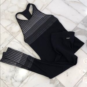 Koral window pane legging/top set